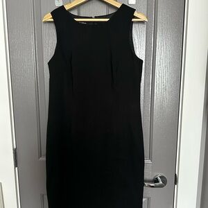 Mario Serrani Classic Black Midi Dress